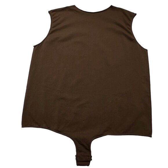 SKIMS Essential Crew Neck Sleeveless Bodysuit Smokey Quartz Womens 4X/5X - Picture 2 of 11